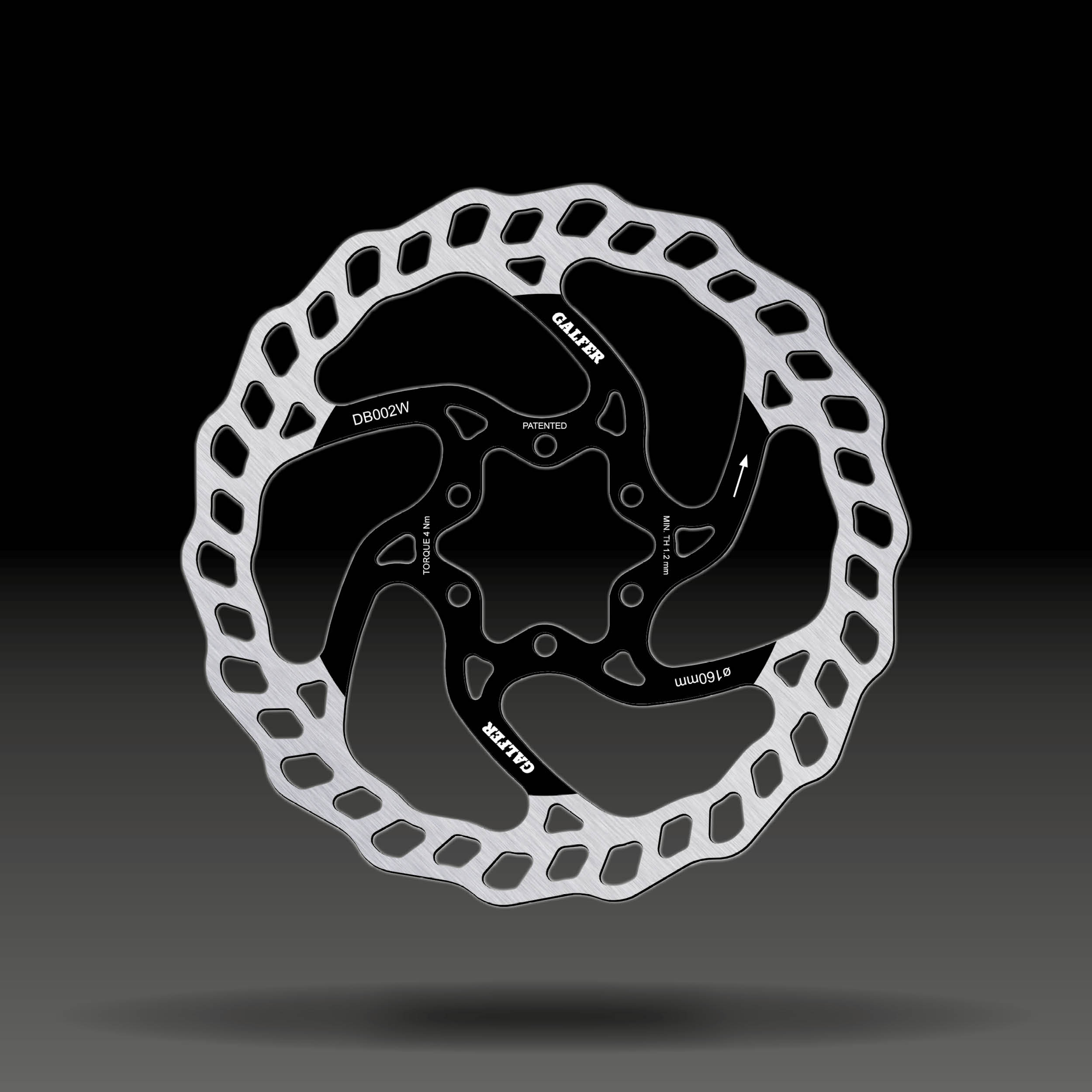 GALFER Disco Wave · 160 × 1,8 mm · 6 parafusos