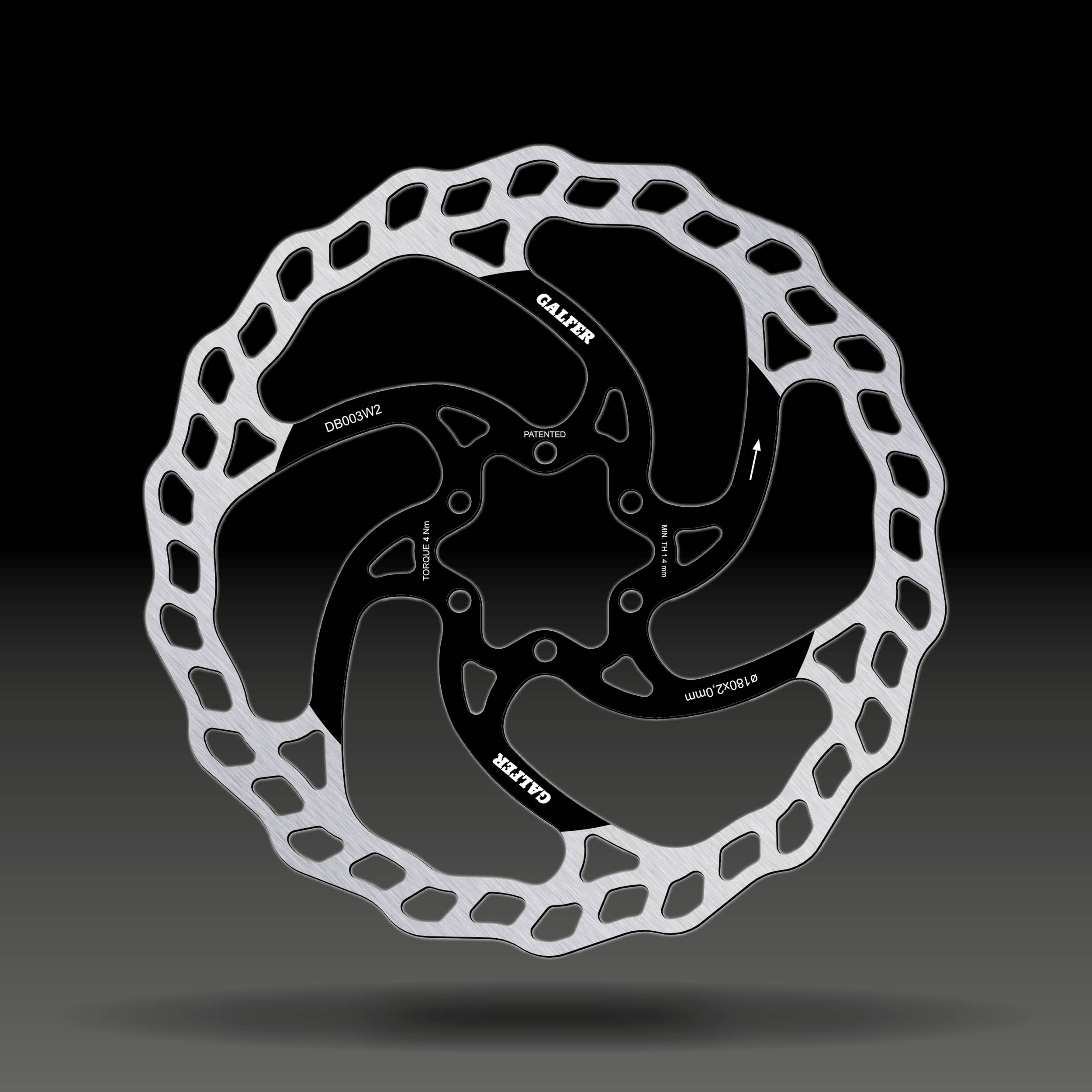 GALFER Disco Wave · 180 × 2 mm · 6 parafusos