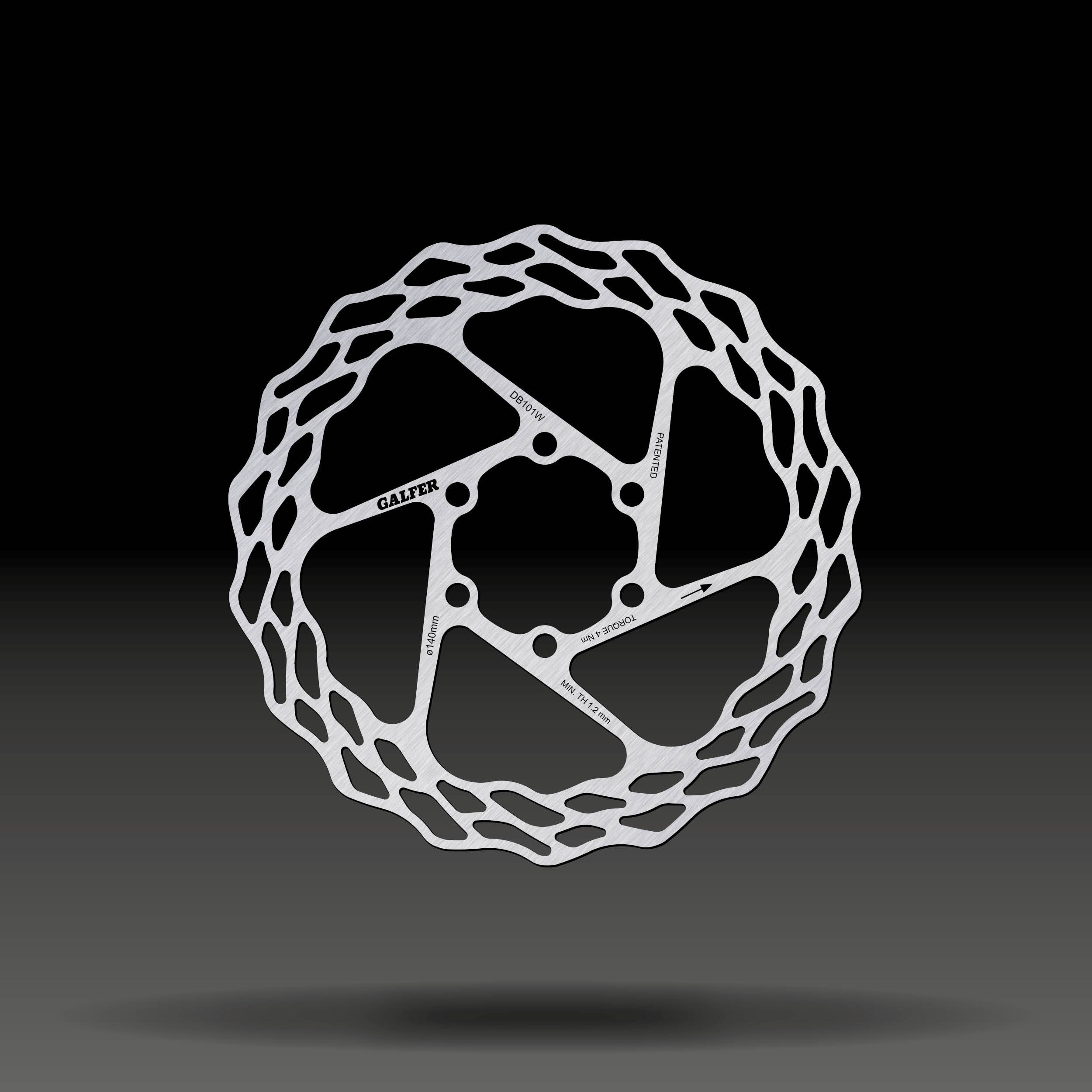 GALFER Disco Wave · 140 × 1,8 mm · 6 parafusos